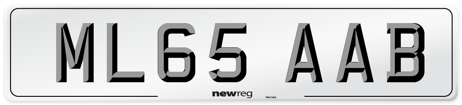 ML65 AAB Number Plate from New Reg